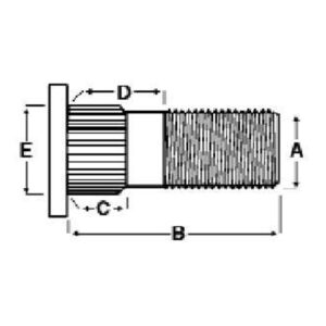 3.5K ALKO WHEEL STUD